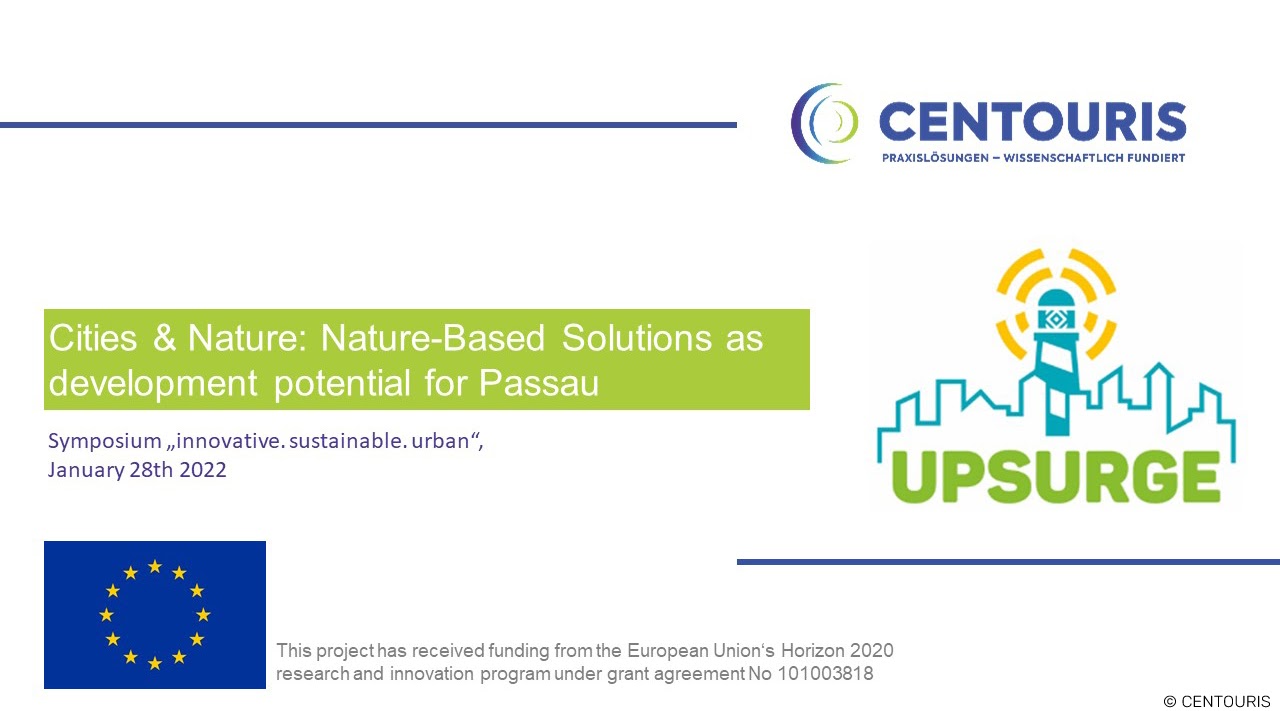 CENTOURIS presents UPSURGE at a symposium of University of Passau